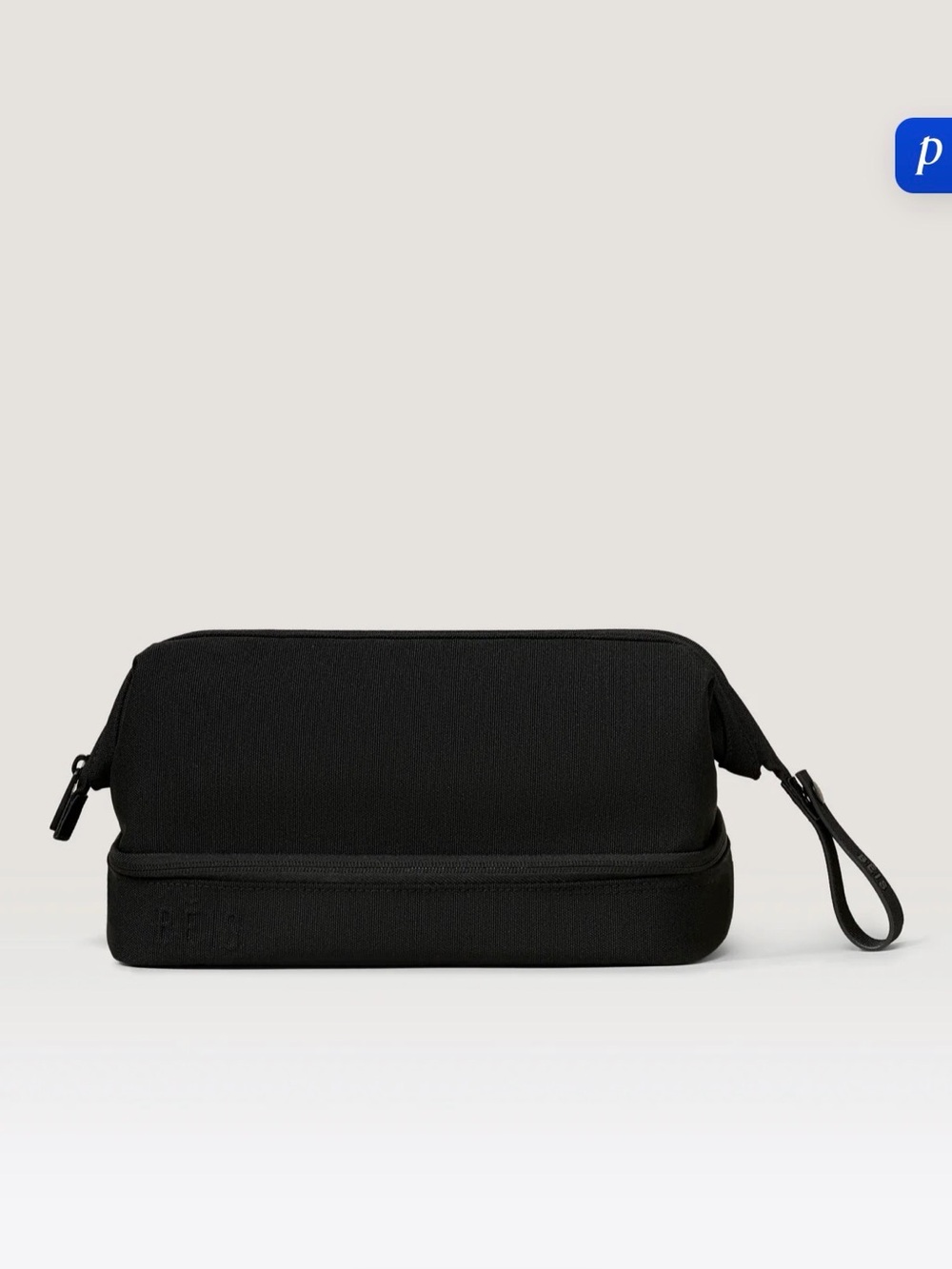 BEIS Black Travel Dopp Kit with Wrist Strap